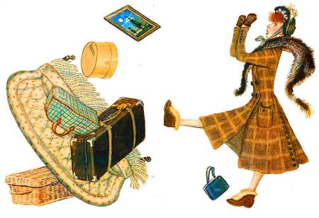 Иллюстрации к произведению Самуила Маршака багаж