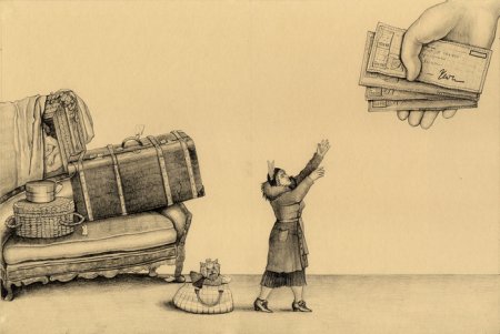 Раскраска багаж Маршак