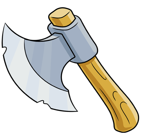 Топор мультяшный