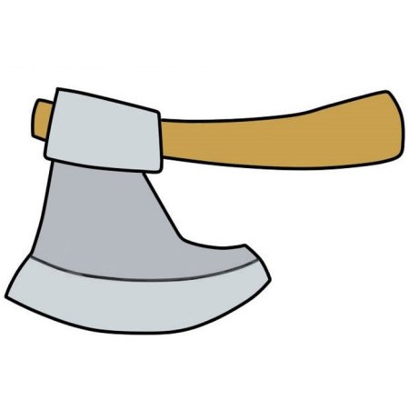 Топор раскраска