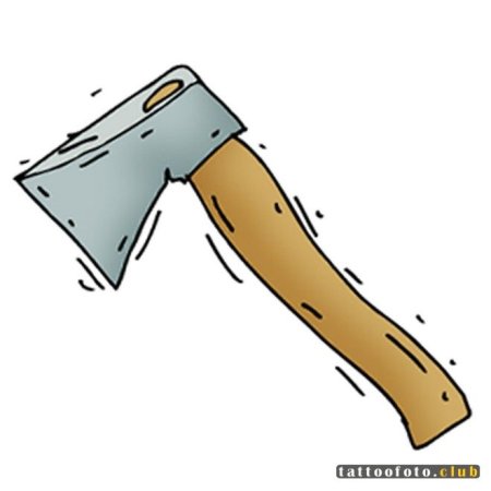 Топор раскраска для детей