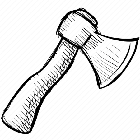 Топор мультяшный