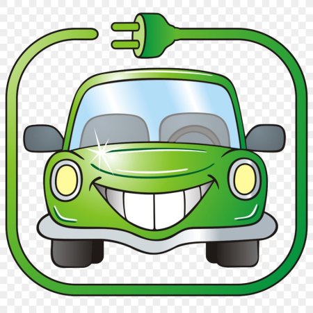 Мультяшный электромобиль