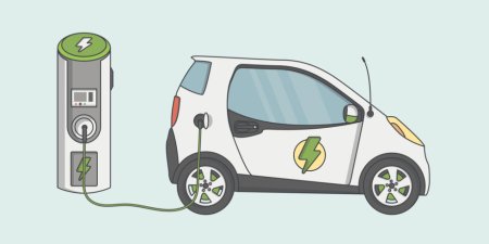 Автомобили на электричестве нарисовать