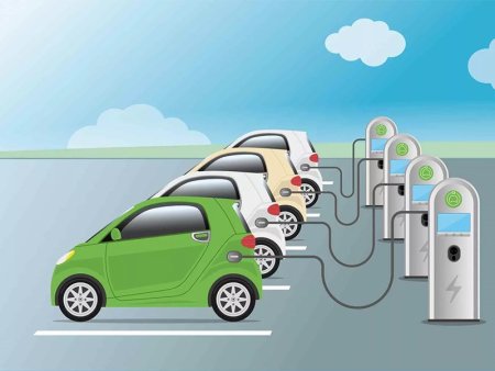 Электромобиль рисунок