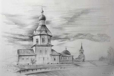 Храм карандашом