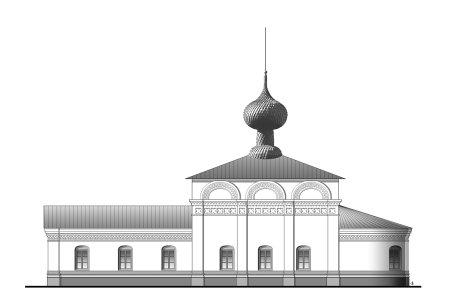 Богоявленская Церковь Соликамск рисунок