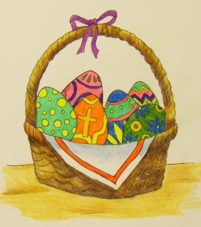 Рисунки к Пасхе для детей