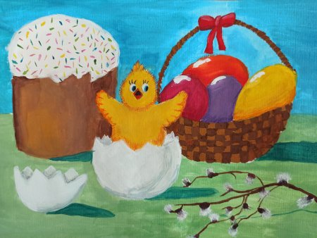 Рисунок на Пасху