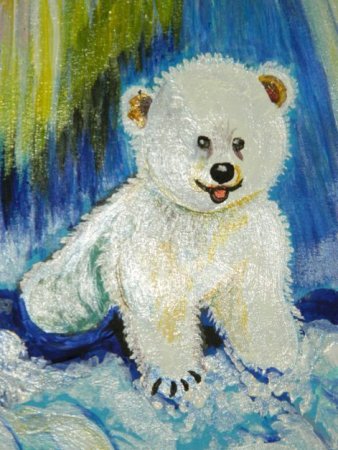 Рисование белого медведя