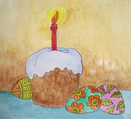 Рисунок на Пасху