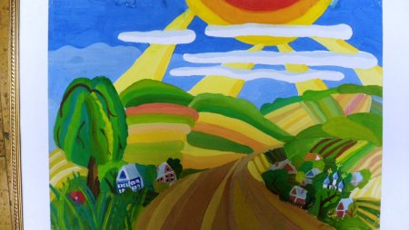 Декоративная композиция на тему лето