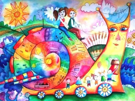 Яркие детские работы