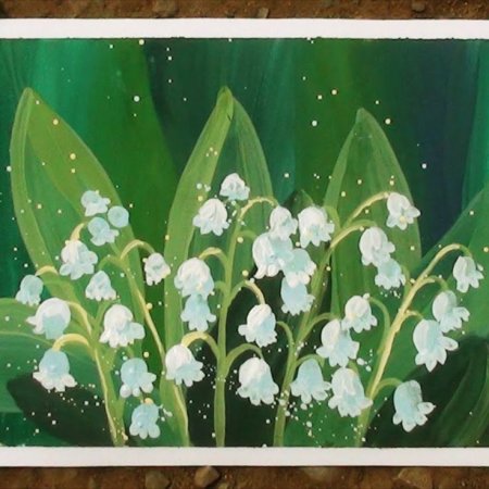 Трафарет Ландыш для детей