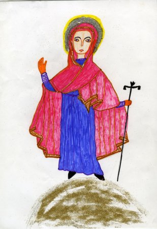 Раскраска Богородица