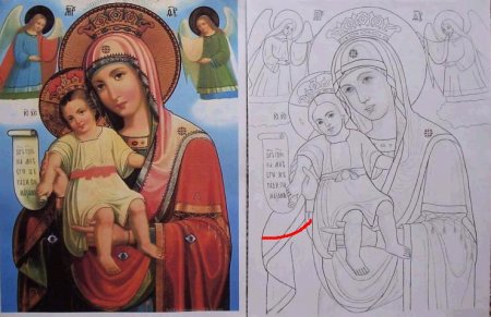 Дева Мария с ребенком