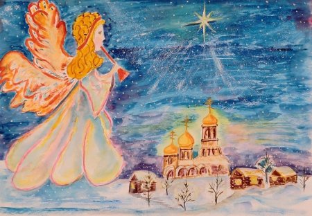 Рождественские рисунки