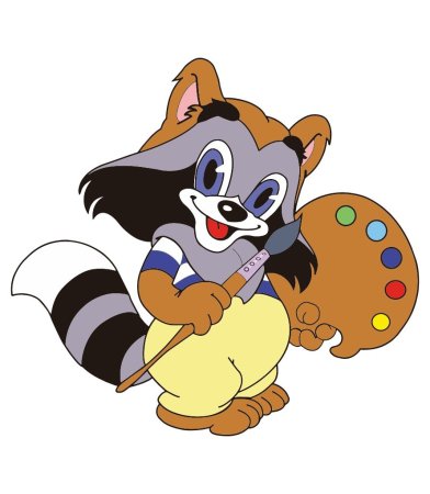 Герои мультфильма крошка енот