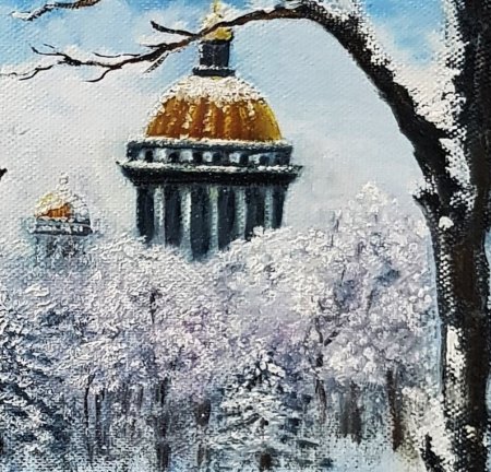 Зимний Петербург картины