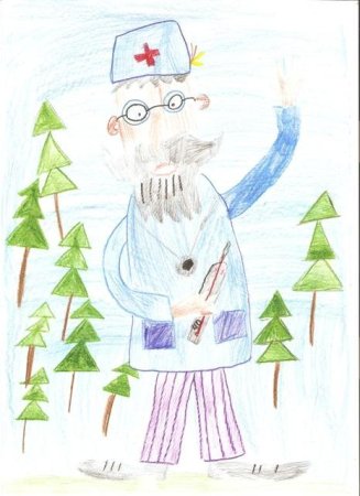 Корней Иванович Чуковский доктор Айболит рисунок детский