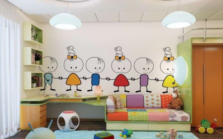 Декорирование стен в детском саду