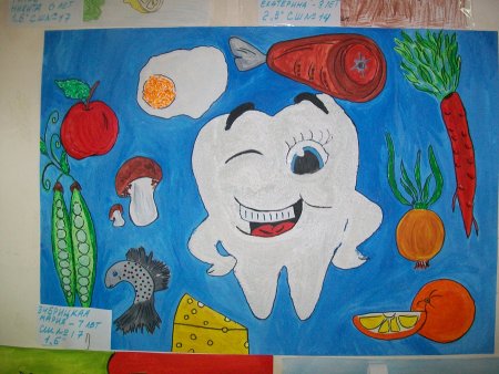 Рисунок на тему полезное питание