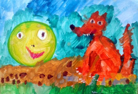 Рисование Колобок