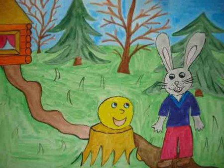 Рисунок на тему Колобок