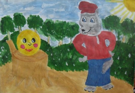 Рисование сказки Колобок