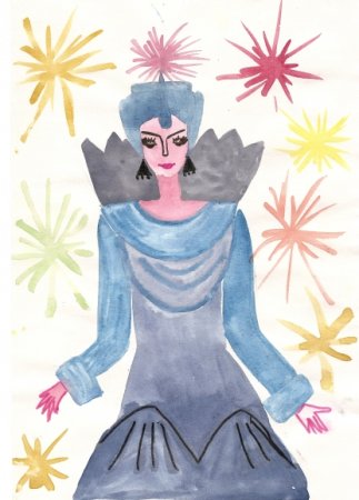 Снежная Королева детский рисунок