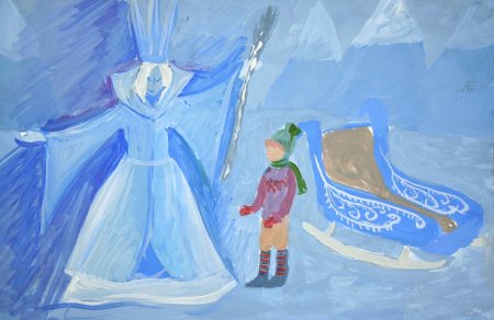 Снежная Королева нарисова