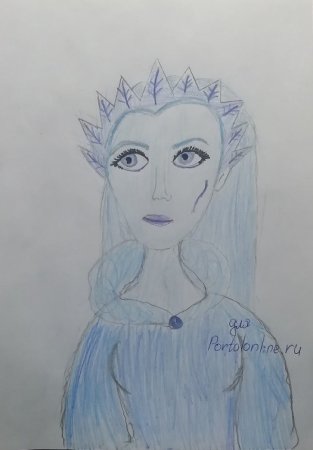 Детские рисунки сказки Снежная Королева