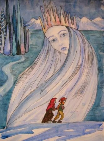 Рисование сказки Андерсена Снежная Королева