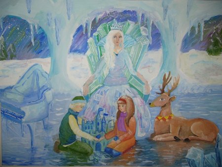 Рисунок из сказки Снежная Королева