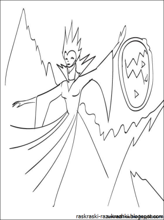 Андерсен Снежная Королева раскраска