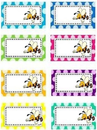 Таблички на шкафчики в детском саду