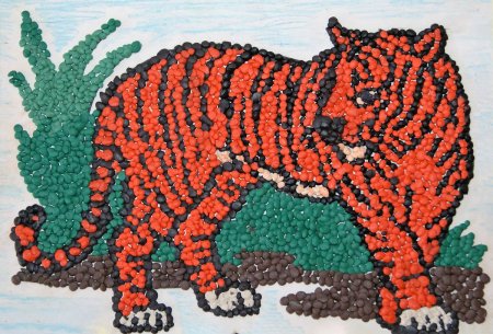 Поделка тигр