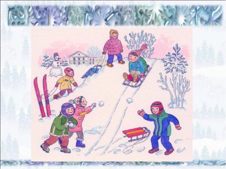 Рисование зимние забавы старшая группа