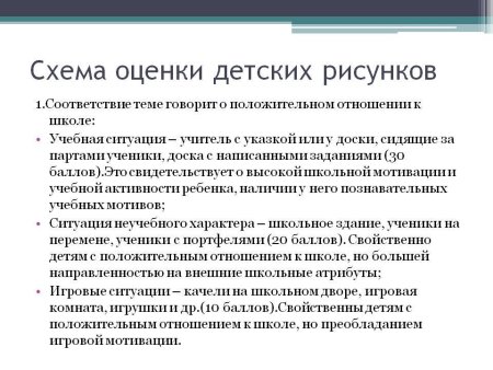 Оценка детского рисунка