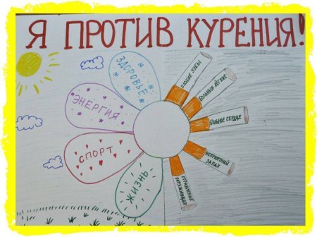 Плакат против курения