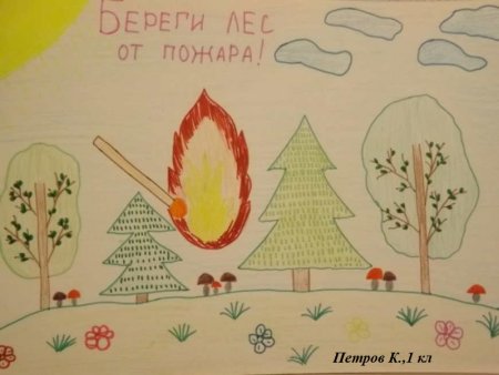 Рисунок на тему огонь