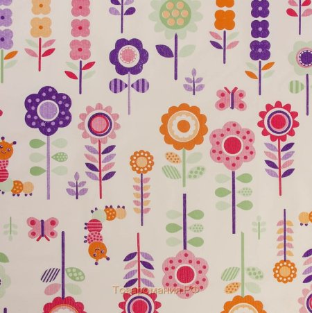 Клеенка махровая 60х70 голубой