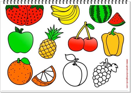 Рисование фруктов для детей