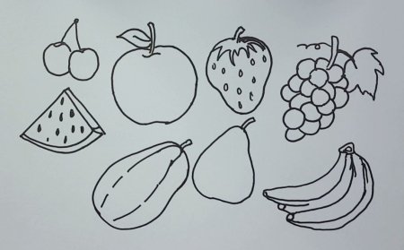 Натюрморт с фруктами для детей