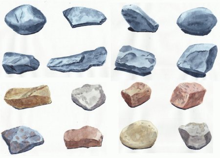 Камень нарисованный