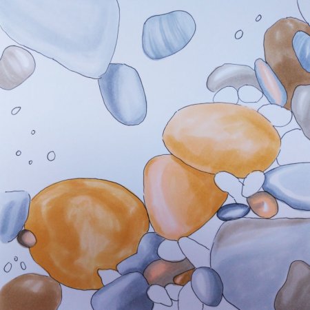 Морская галька рисунок