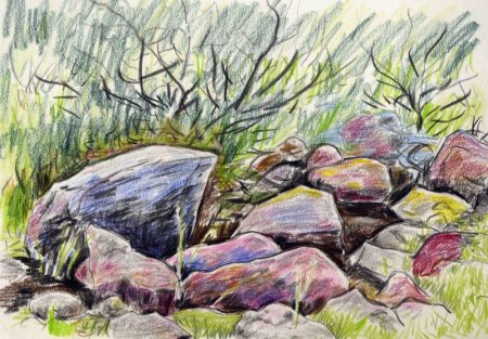 Зарисовки крупных камней