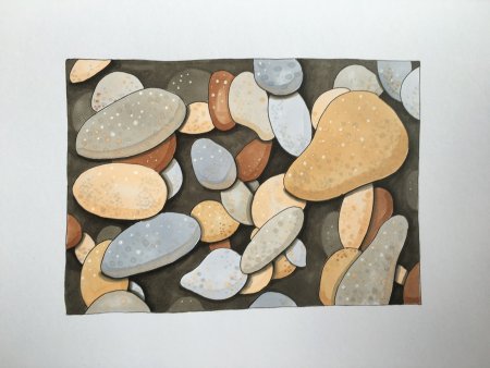 Рисование на камешках