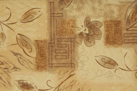 Флок бежевый с рисунком