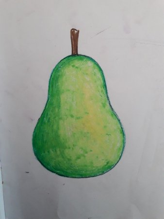 Груша рисование для дошкольников